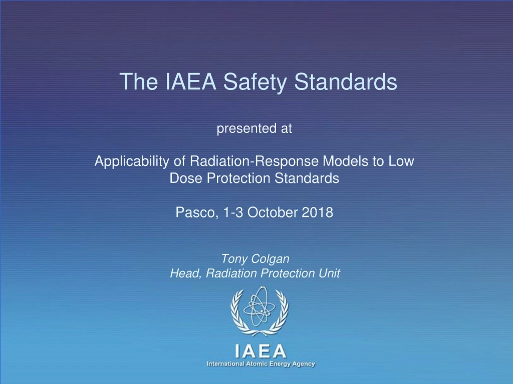 the iaea safety standards