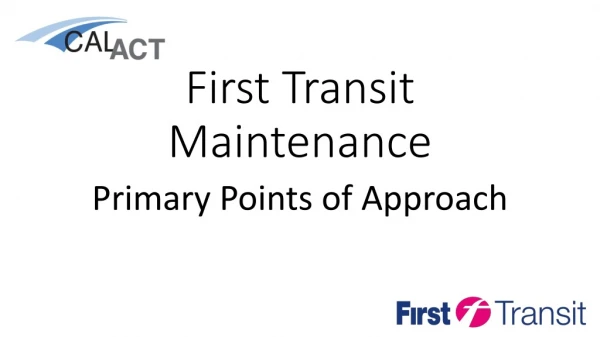 First Transit Maintenance