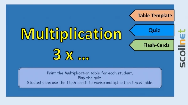 Multiplication 3 x …