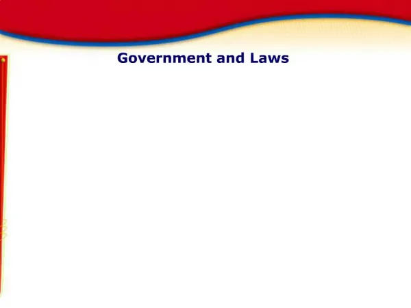 Government and Laws