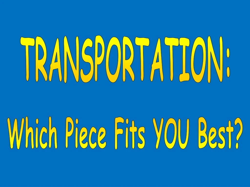 transportation