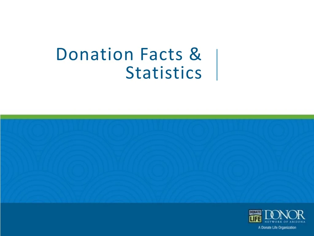 donation facts statistics