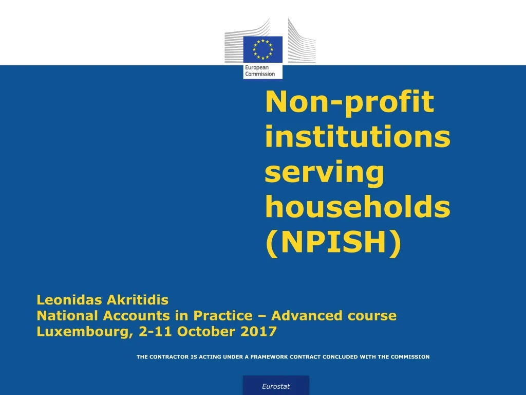 non profit institutions serving households npish