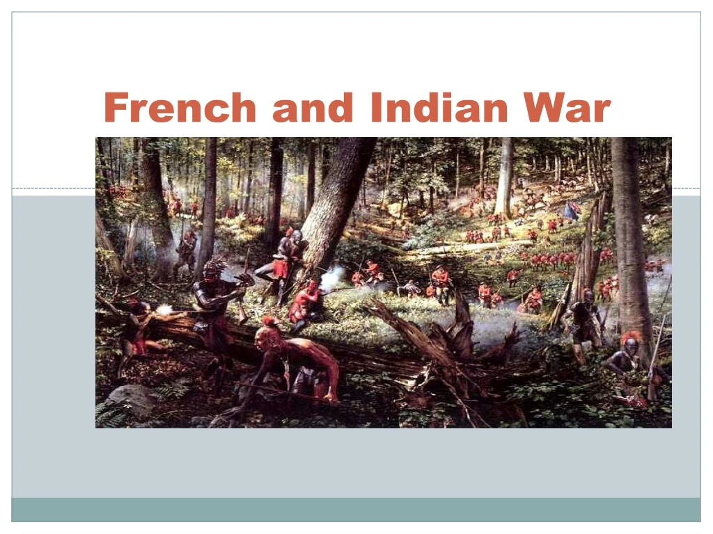 french and indian war