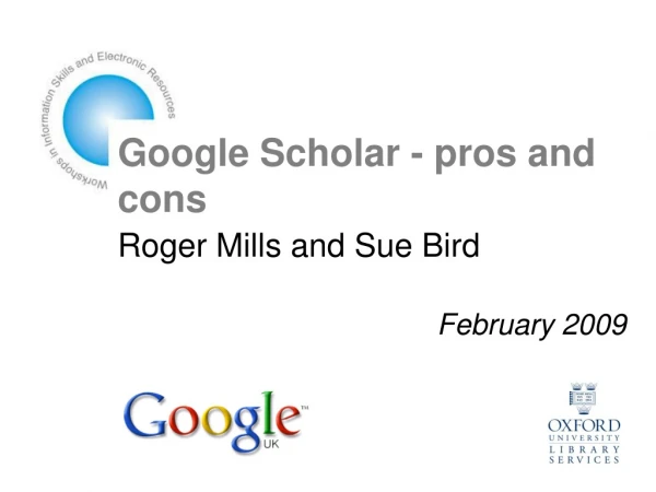 Google Scholar - pros and cons