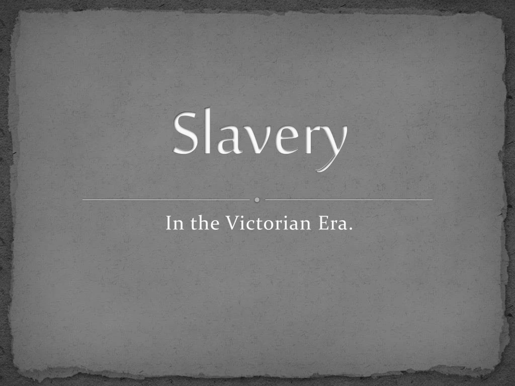 slavery