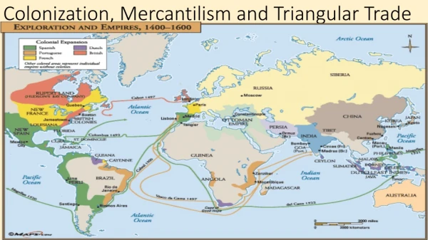 Colonization, Mercantilism and Triangular Trade