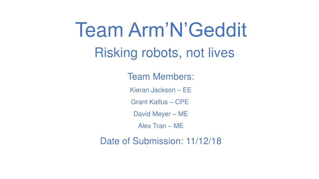 team arm n geddit