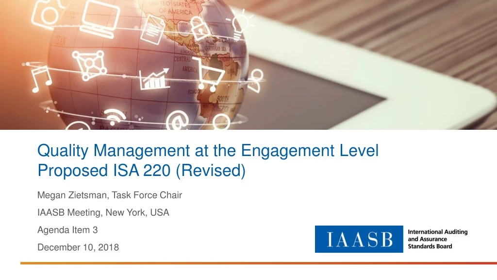 quality management at the engagement level proposed isa 220 revised