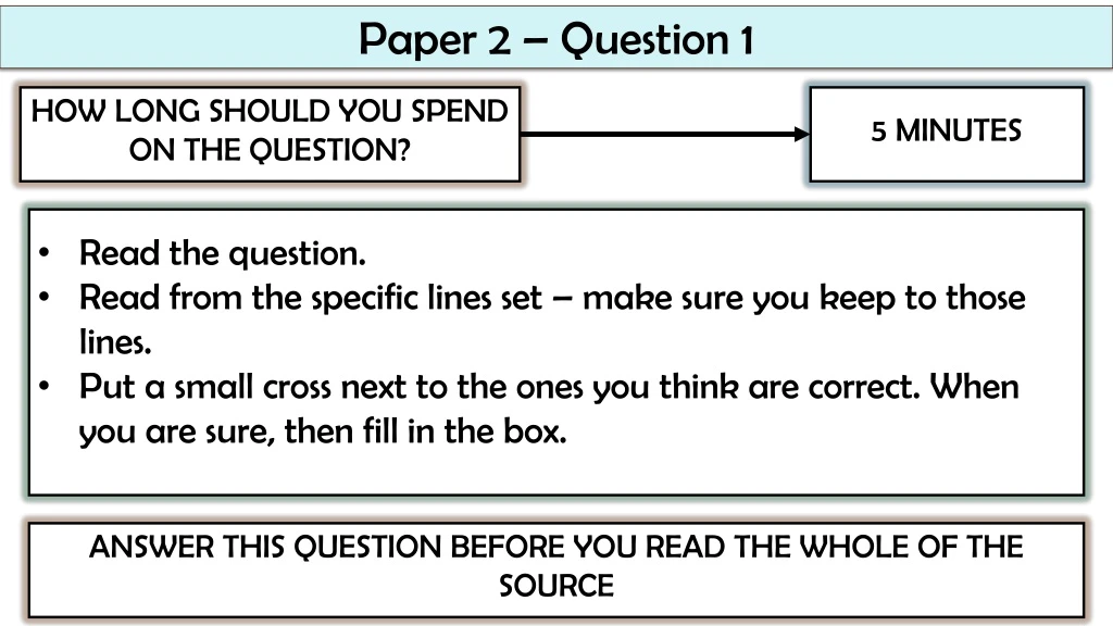 paper 2 question 1