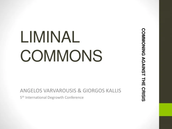LIMINAL COMMONS