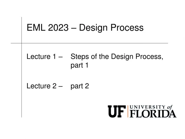 EML 2023 – Design Process