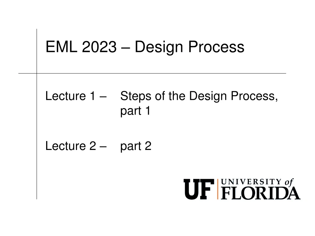eml 2023 design process