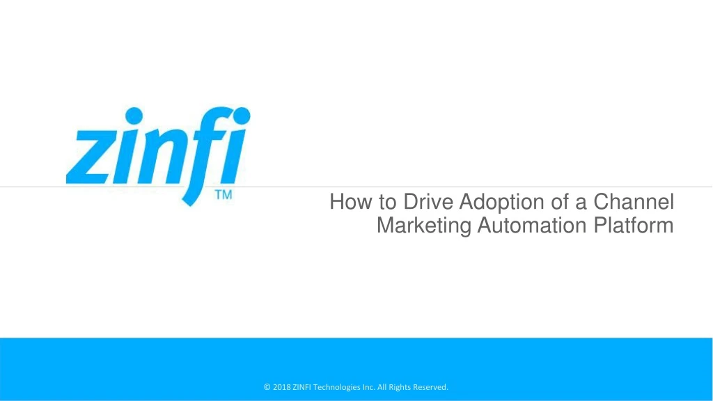 how to drive adoption of a channel marketing