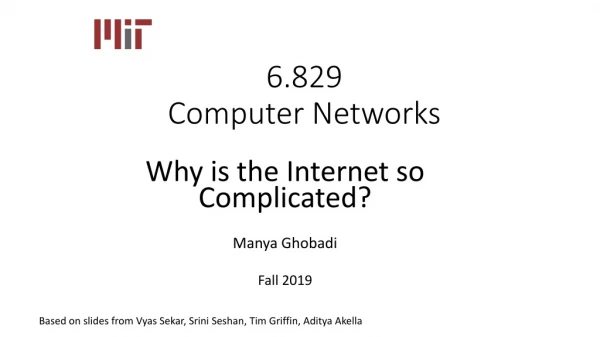 6.829 Computer Networks