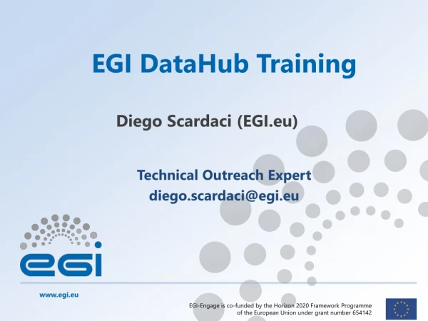 EGI DataHub Training