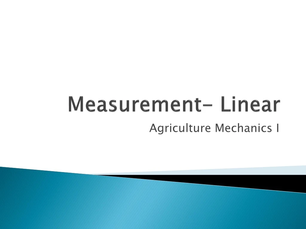 measurement linear