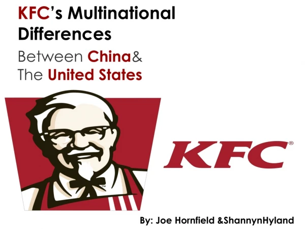 KFC ’s Multinational Differences