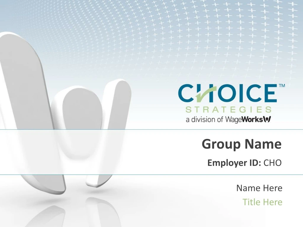 group name employer id cho