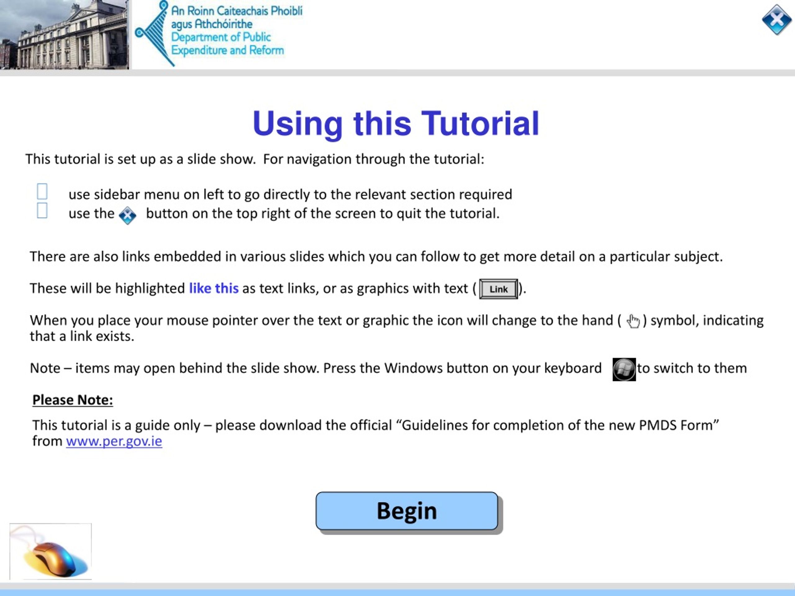 Using this Tutorial - slide 1