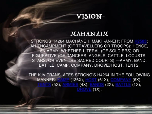 VISION Mahanaim