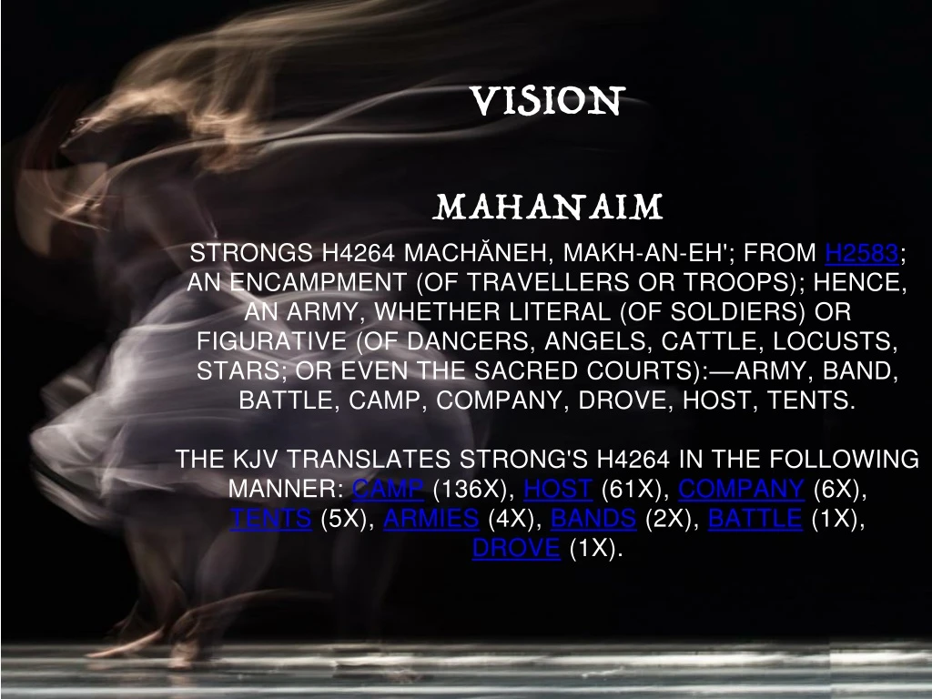 vision mahanaim strongs h4264 mach neh makh