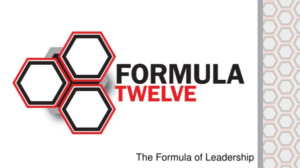 The Formula of Leadership