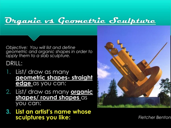 Organic vs Geometric Sculpture