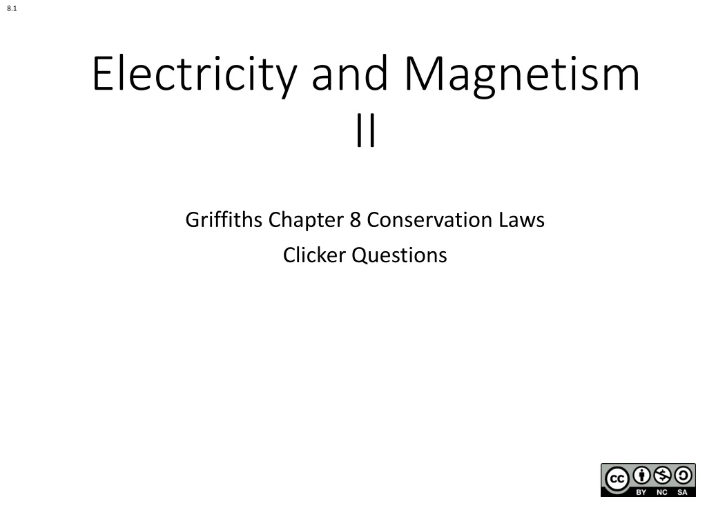 electricity and magnetism ii