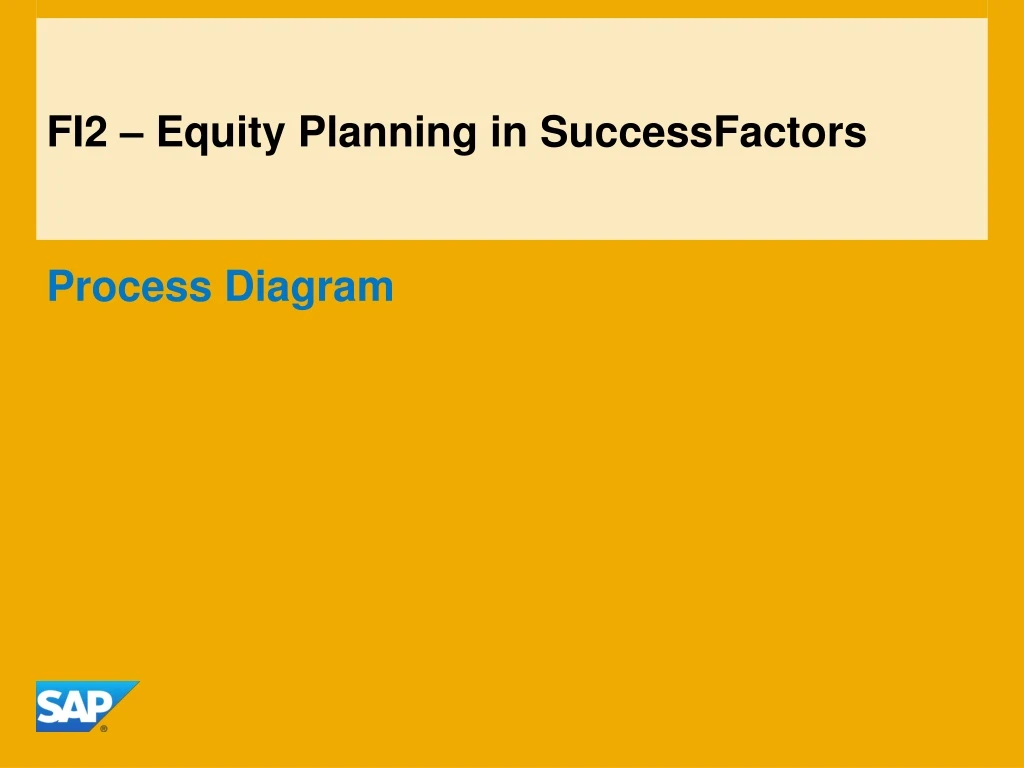 fi2 equity planning in successfactors