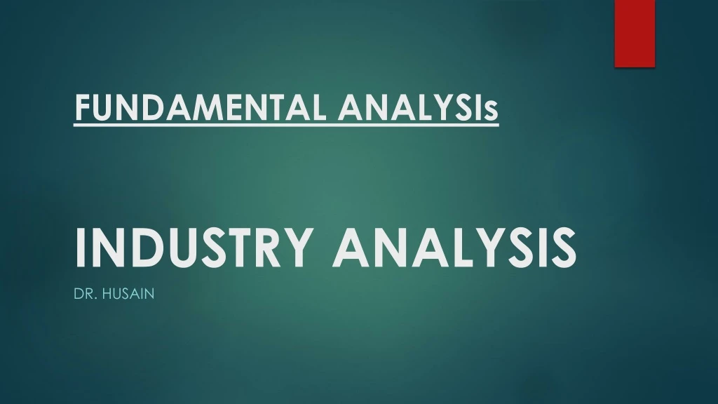 fundamental analysis industry analysis