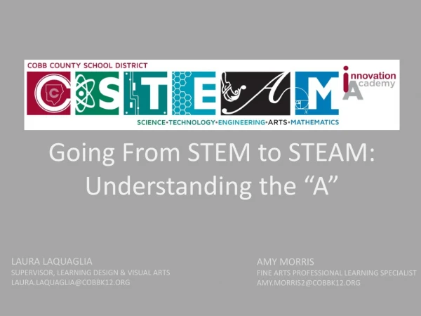Going From STEM to STEAM: Understanding the “A”
