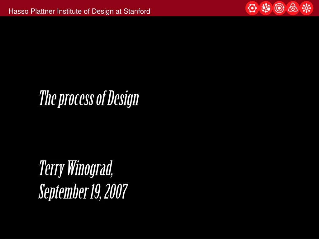 the process of design terry winograd september
