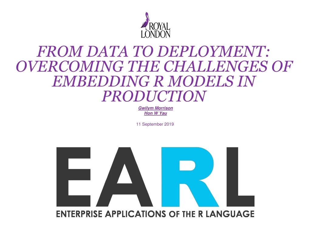 from data to deployment overcoming the challenges of embedding r models in production