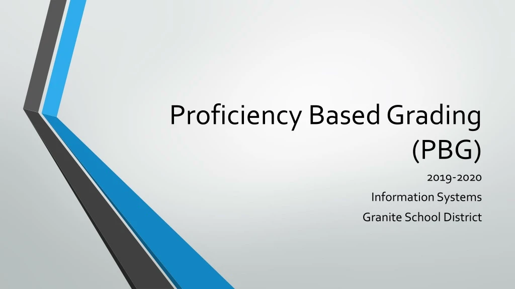 proficiency based grading pbg