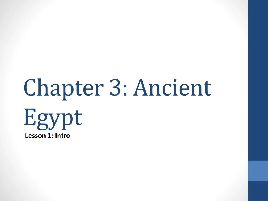 chapter 3 ancient egypt