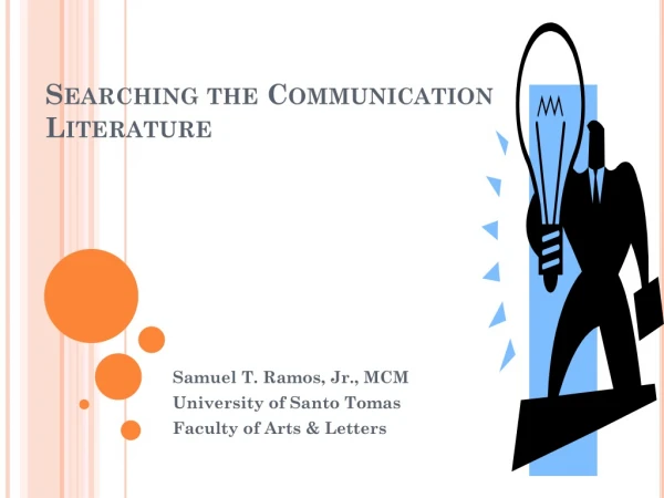 Searching the Communication Literature