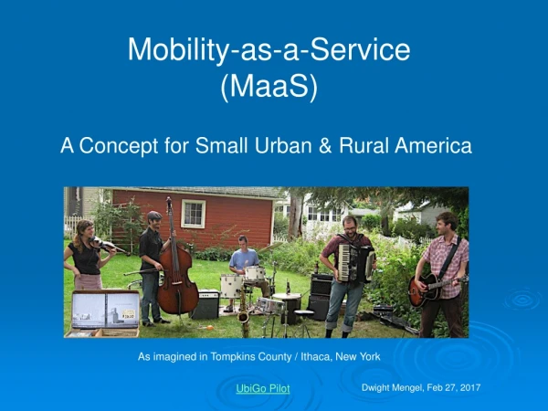 Mobility-as-a-Service (MaaS)