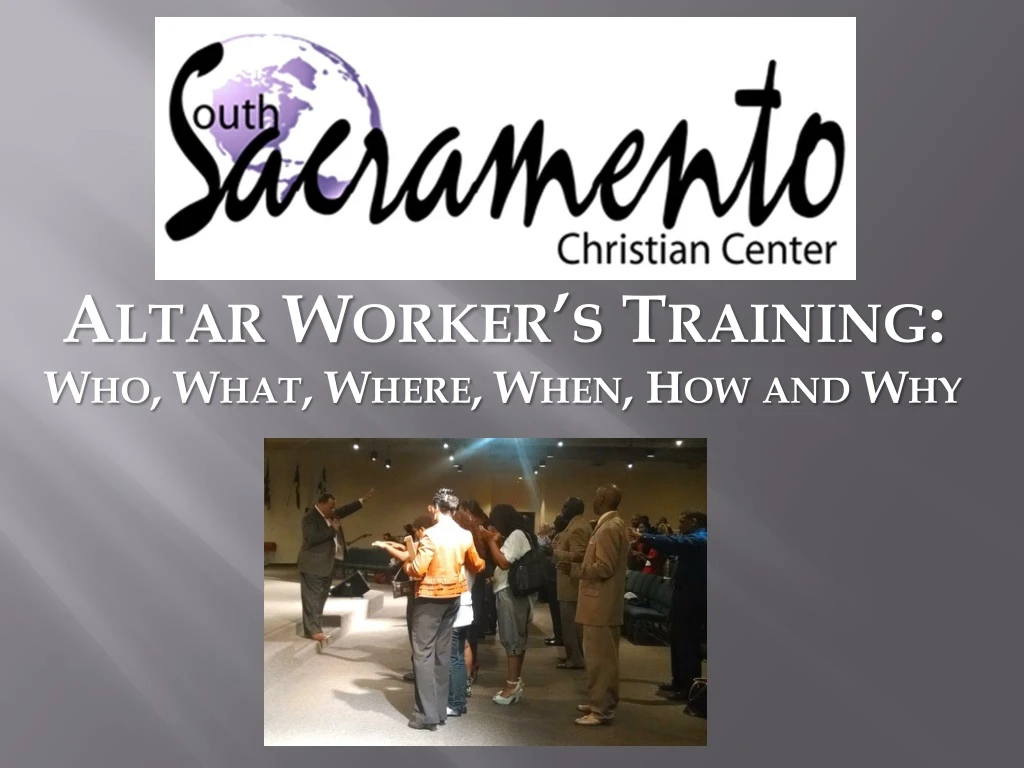 altar worker s training who what where when