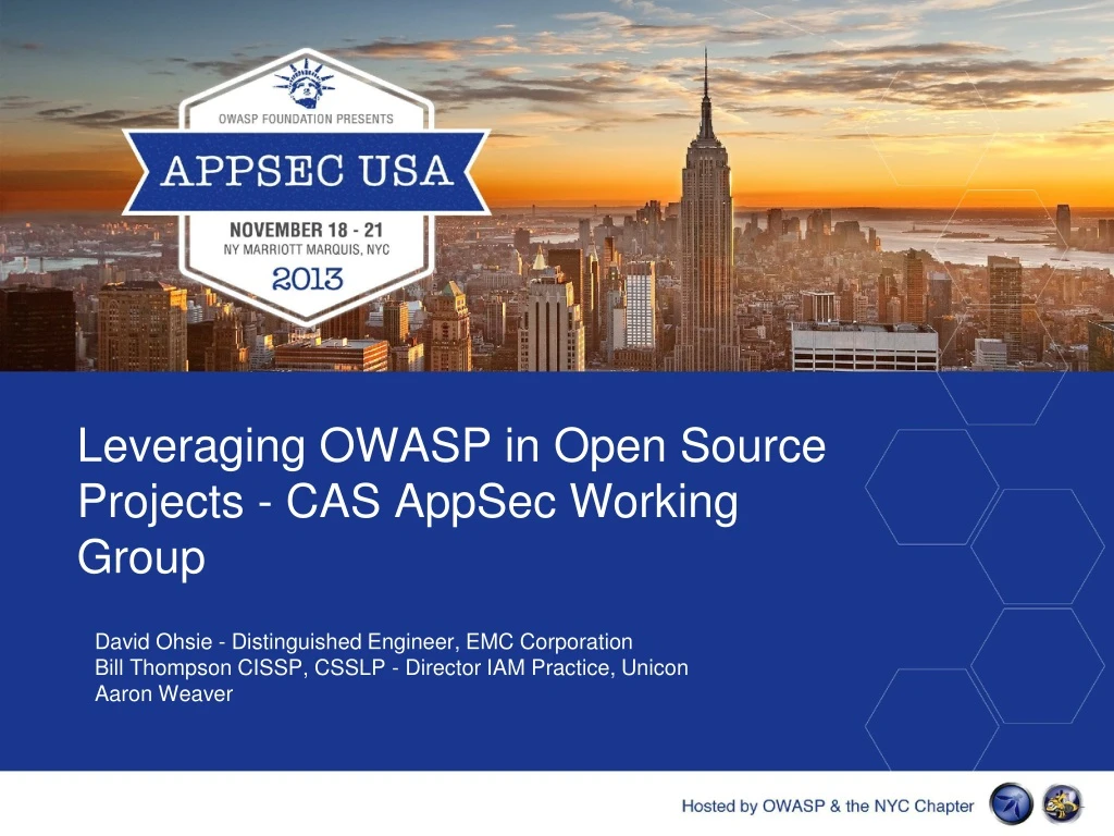 leveraging owasp in open source projects