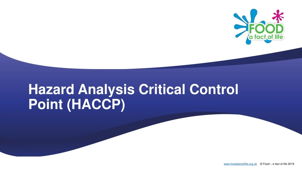 hazard analysis critical control point haccp