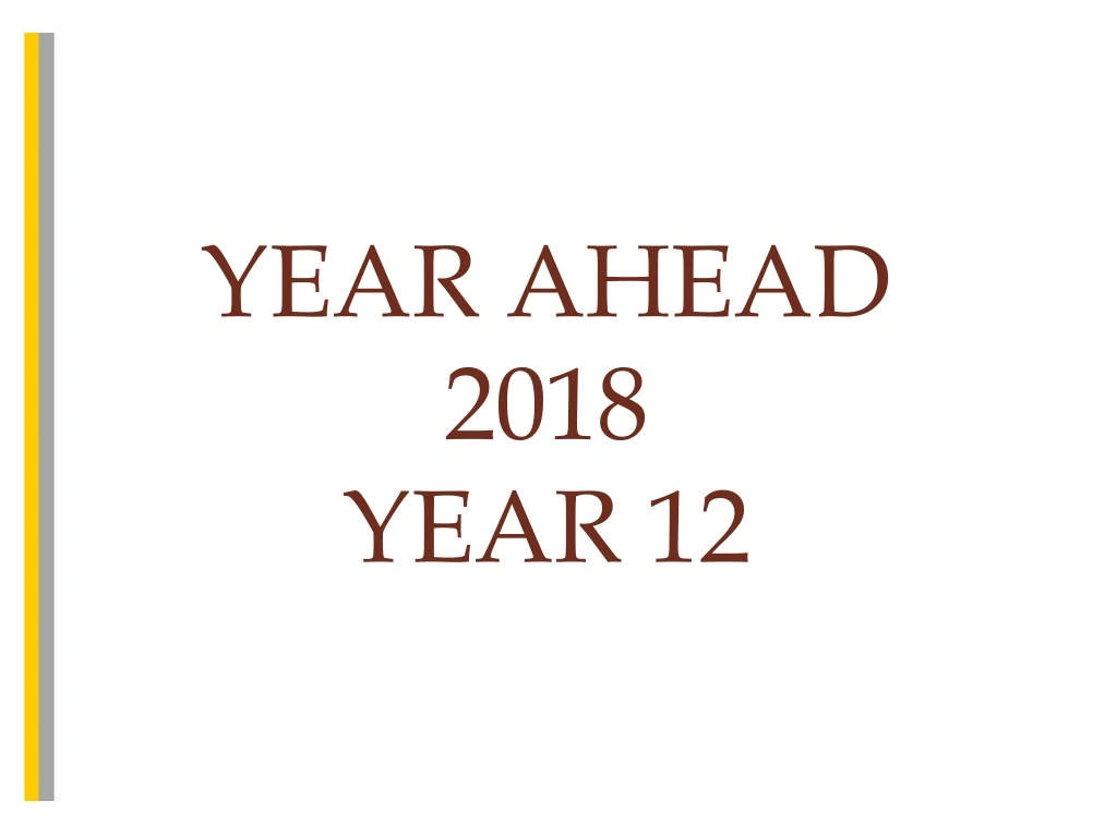 year ahead 2018 year 12