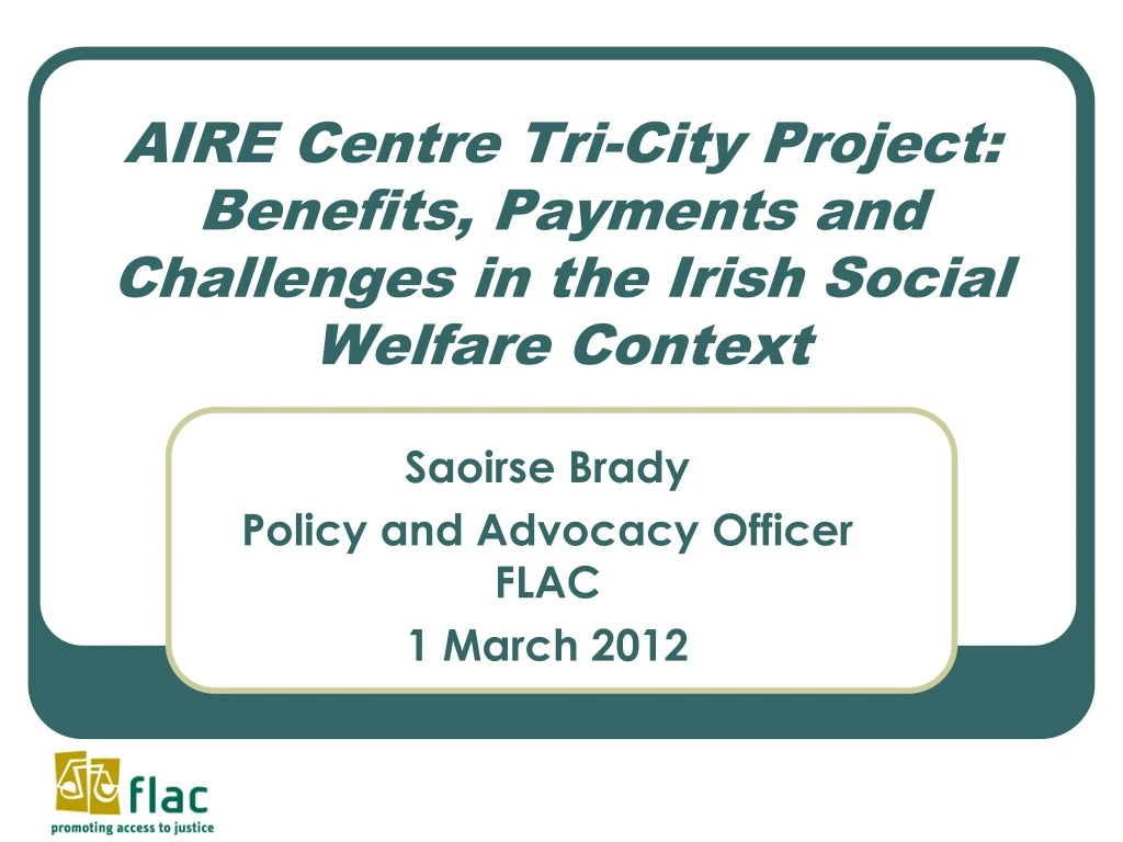 aire centre tri city project benefits payments and challenges in the irish social welfare context