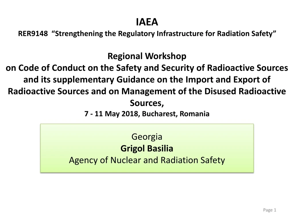 iaea rer9148 strengthening the regulatory