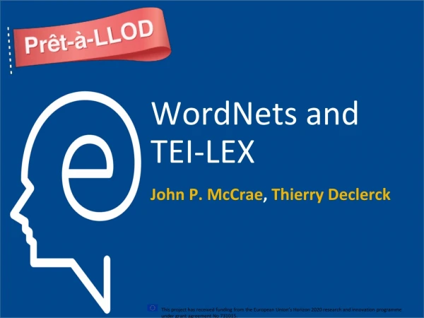 WordNets and TEI-LEX