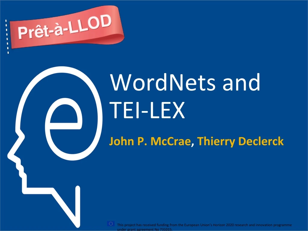 wordnets and tei lex
