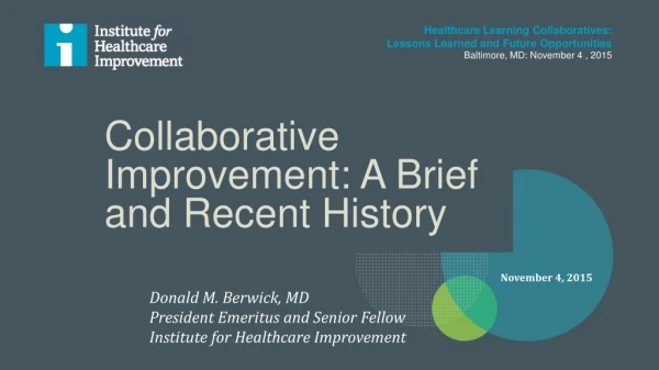 Collaborative Improvement: A Brief and Recent History