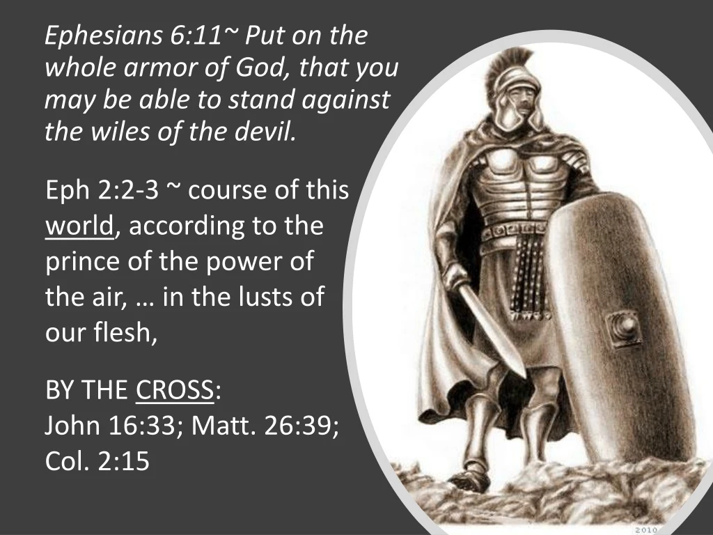 ephesians 6 11 put on the whole armor of god that