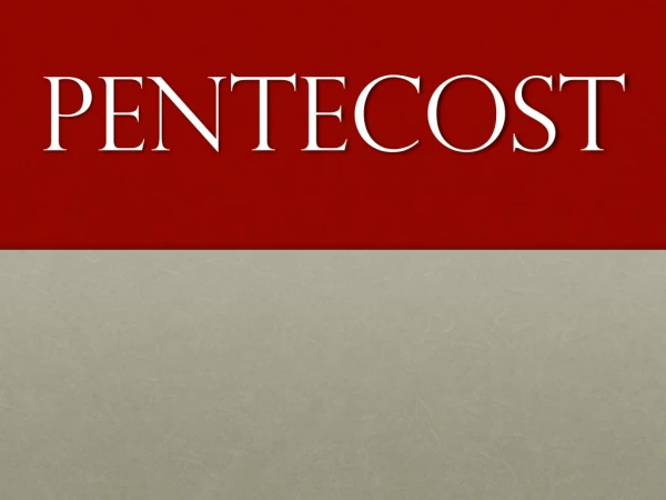 Pentecost