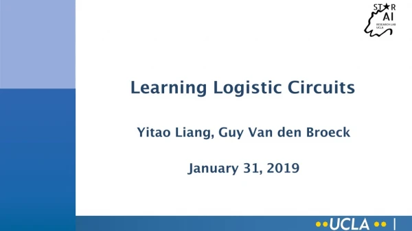 Learning Logistic Circuits